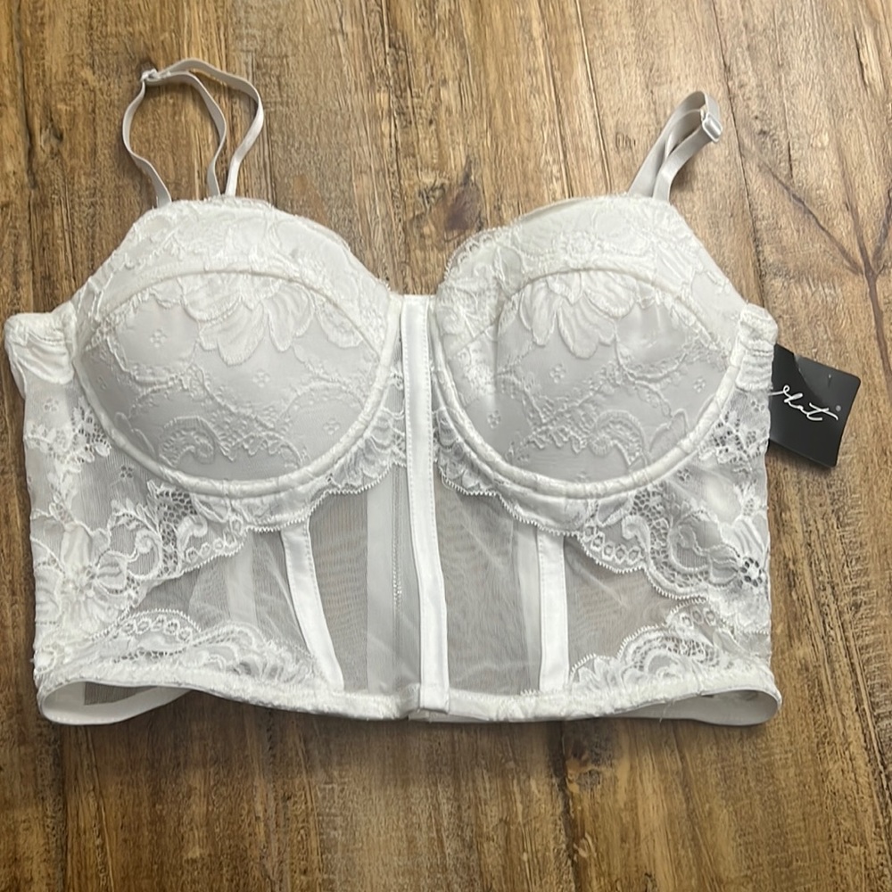White Bustier top